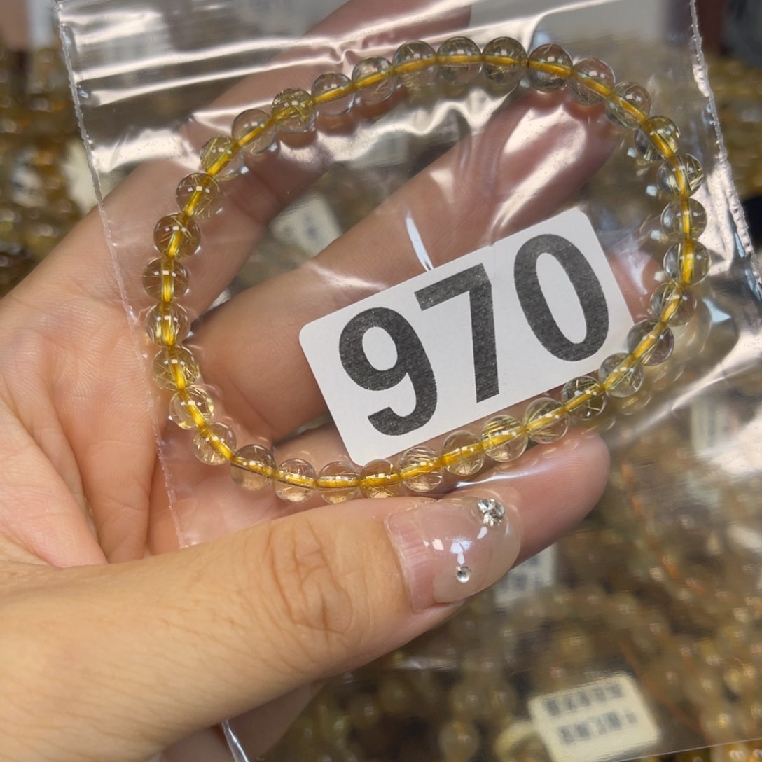 发晶手链未镶嵌金发晶5+