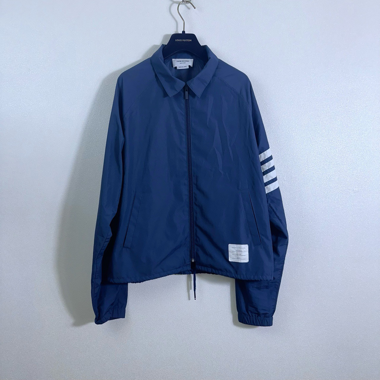 95新 THOMBROWNE 左肩四条纹风衣夹克外套/3码/002188