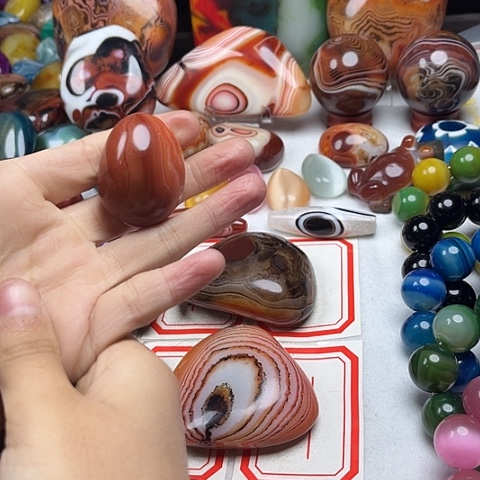 玛瑙/玉髓颈饰足银镀金镶嵌