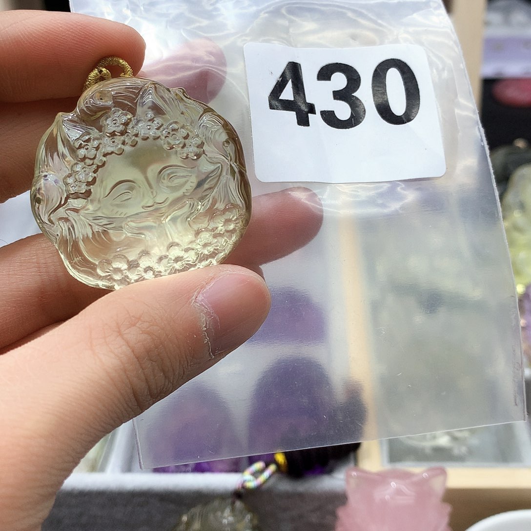 水晶颈饰未镶嵌挂件