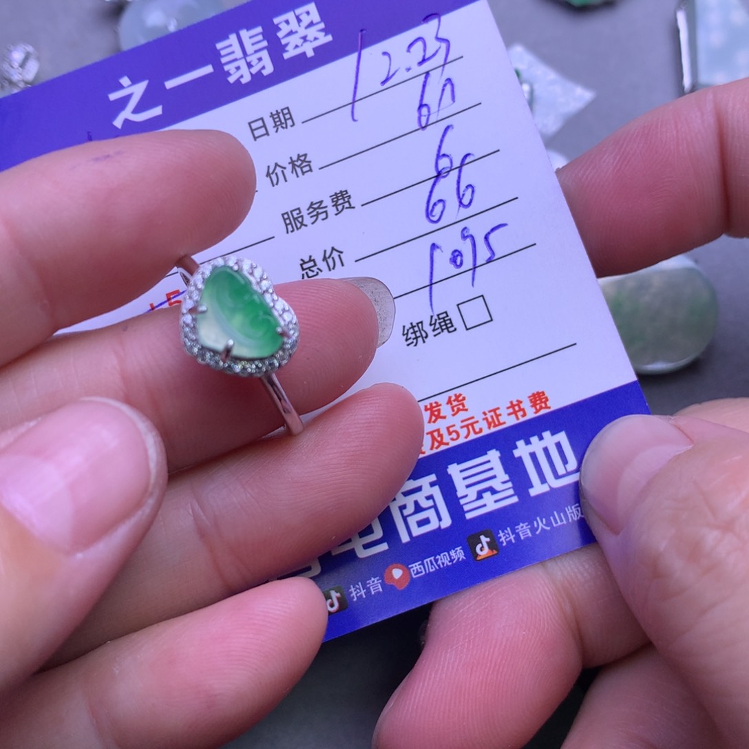 颈饰银S925镶嵌翡翠喜****?