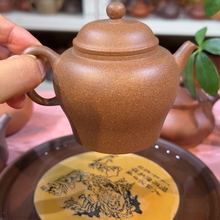 茶壶紫砂段泥宫灯180cc