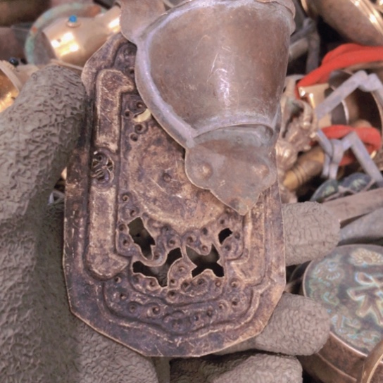 圆***子闪电购铜摆件工艺品