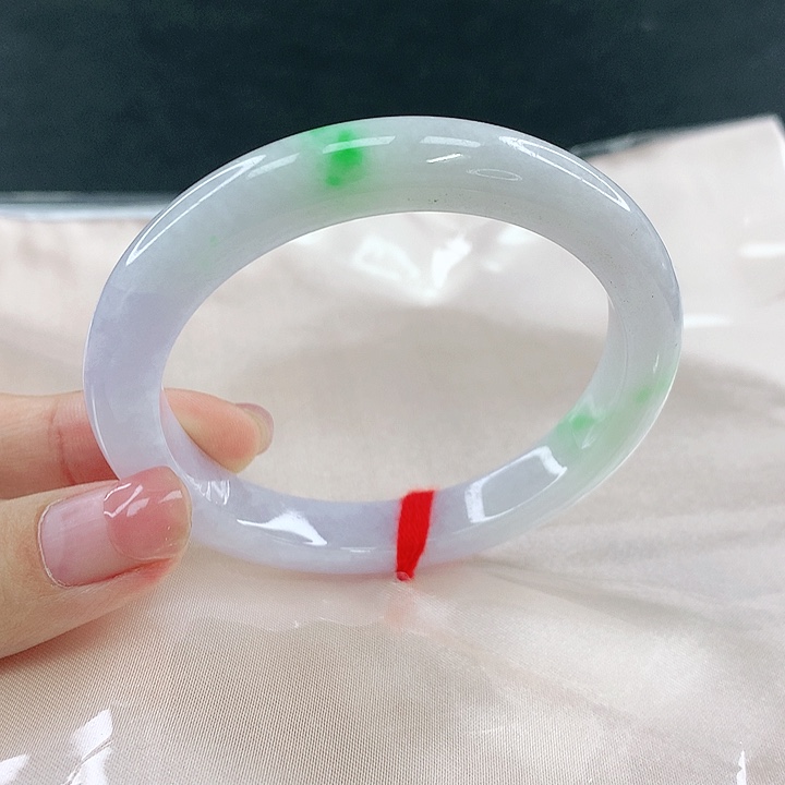 翡翠未镶嵌手镯圈54.3，04055