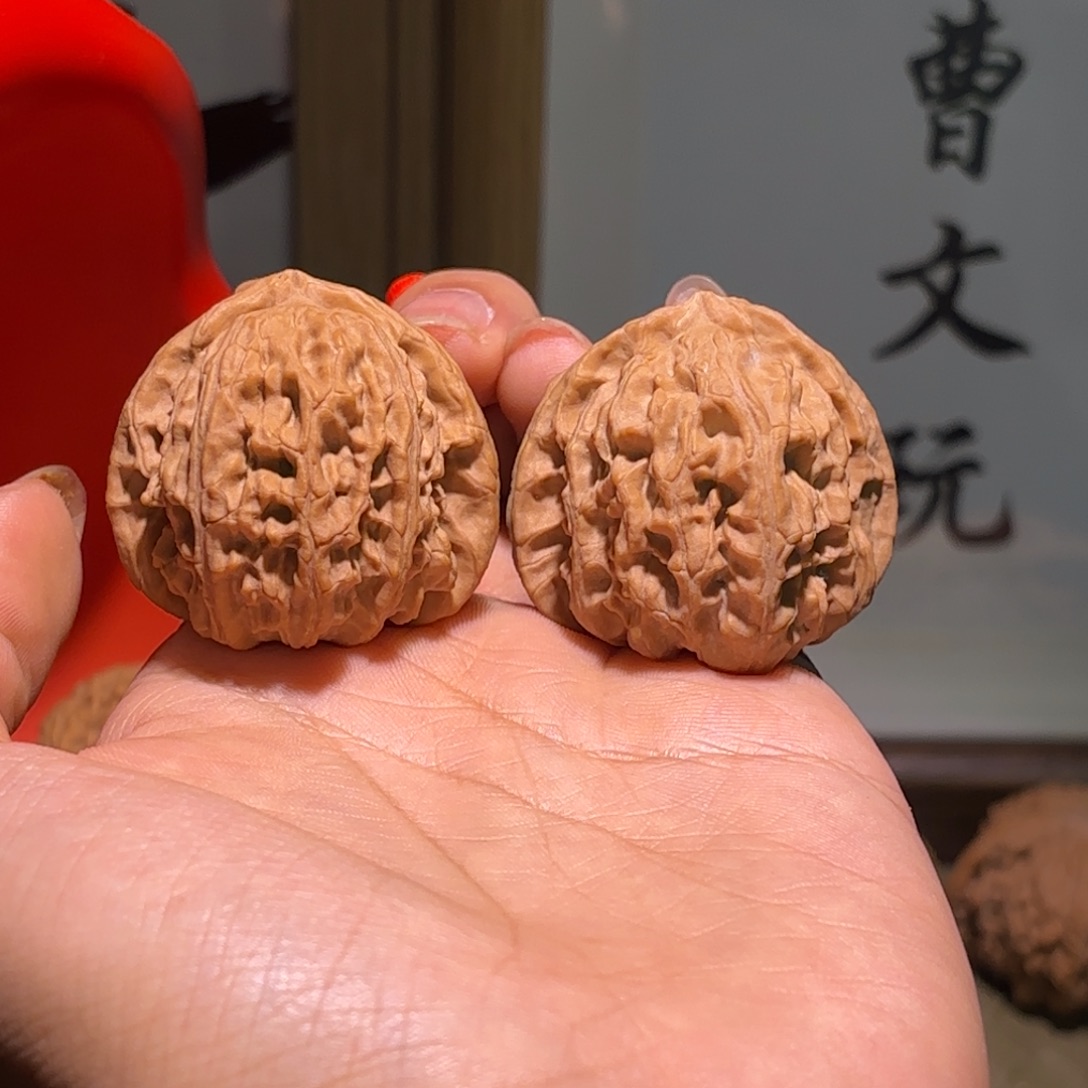 吊坠文玩核桃38尺全品三角白