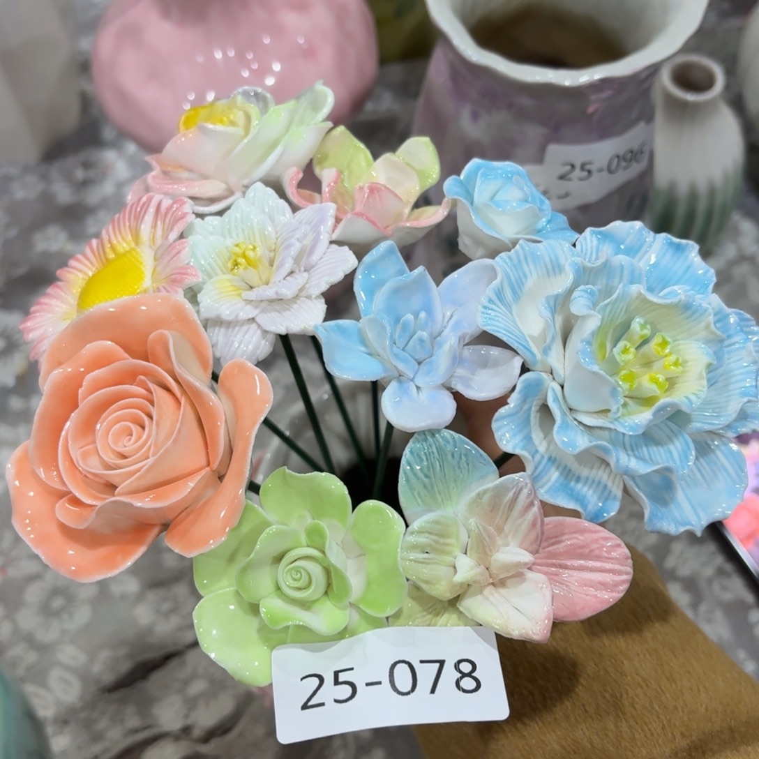 陶瓷花，拍满20发货，退款拉黑2578