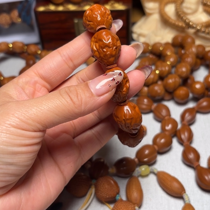 果***儿手串/手链橄榄核两颗枣