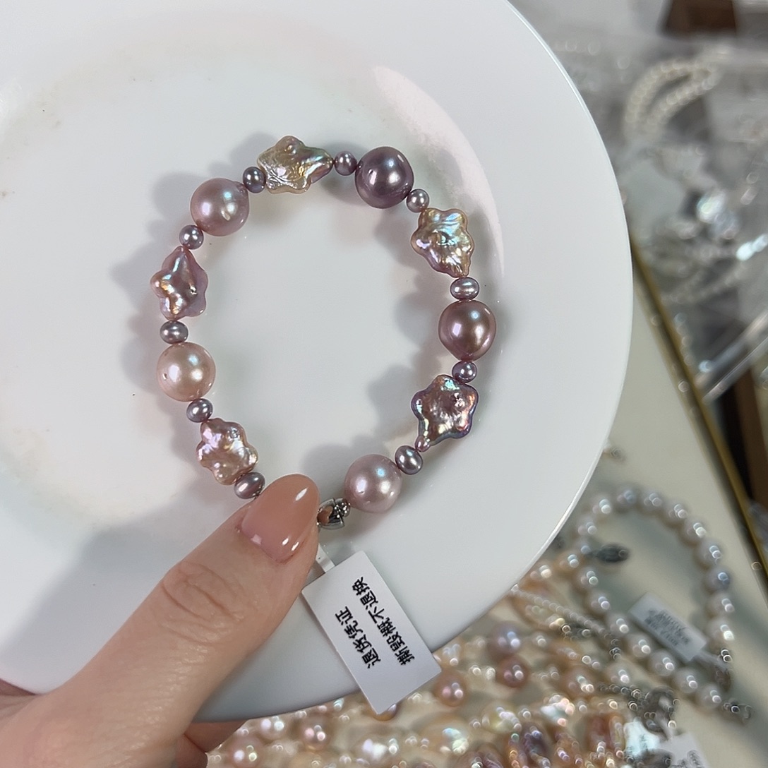 熊***样未镶嵌设计款淡水淡水珍珠