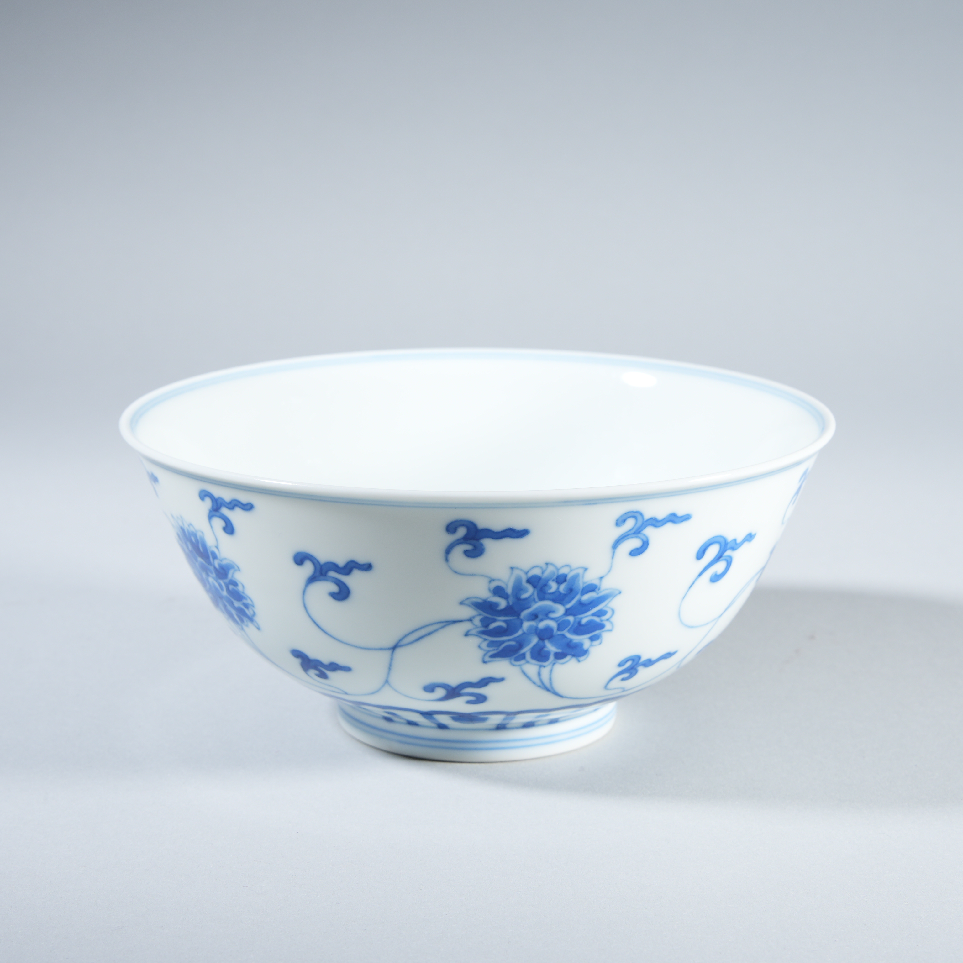 h293/清康熙 青花缠枝莲纹碗​【华豫之门甄选】