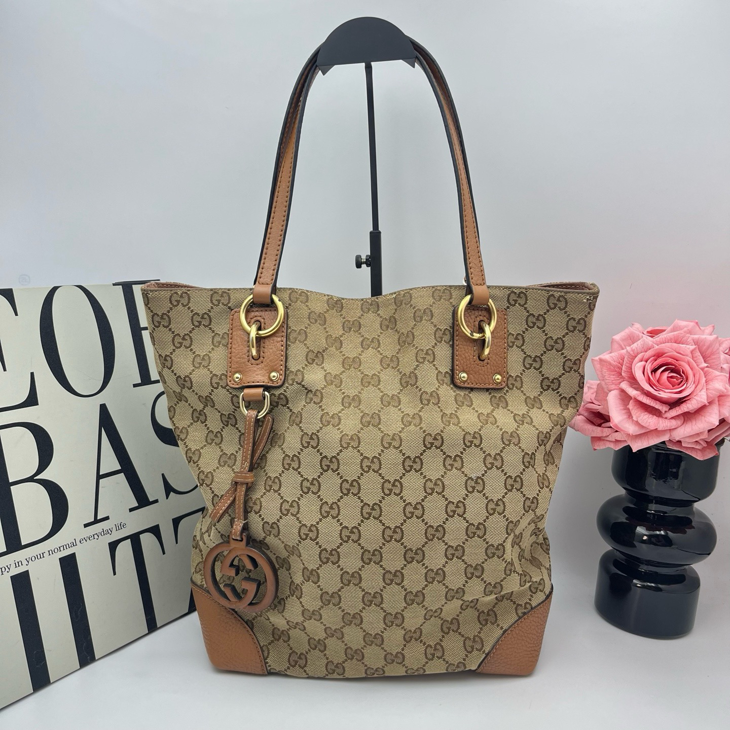 95新 GUCCI/古驰 古驰/Gucci xy 7061 老花布托特