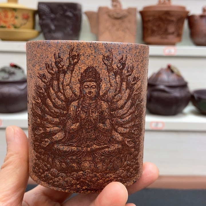 宜兴原矿紫砂主人杯