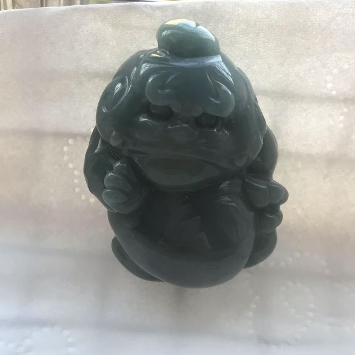 天然A货翡翠卡通版貔犰