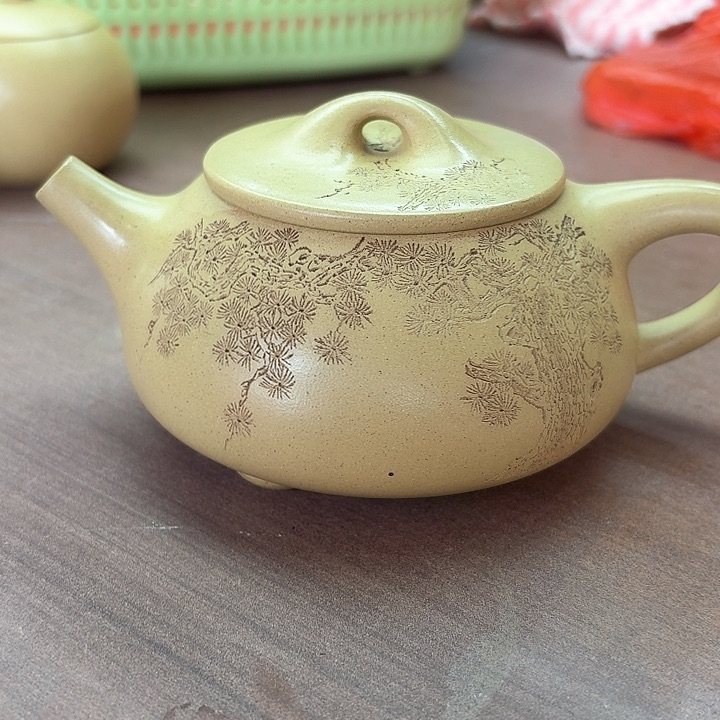 紫砂茶壶本绿是飘松针