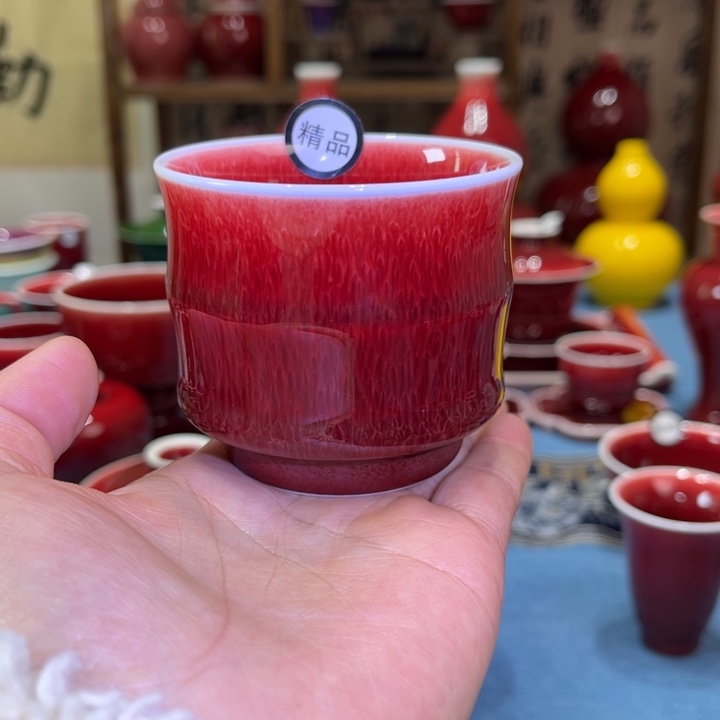 景德镇陶瓷竹节杯精品