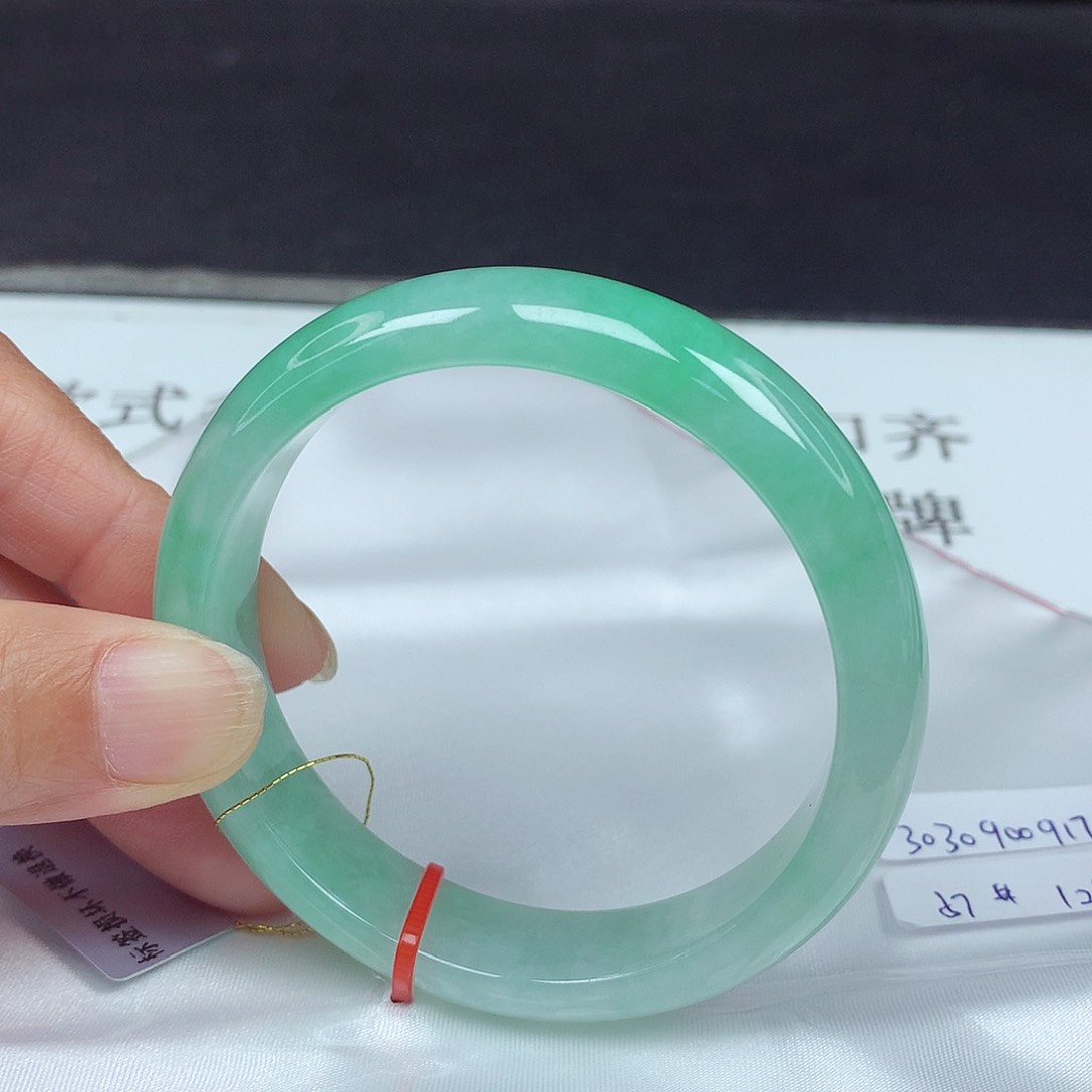未镶嵌手镯翡翠57圈0917