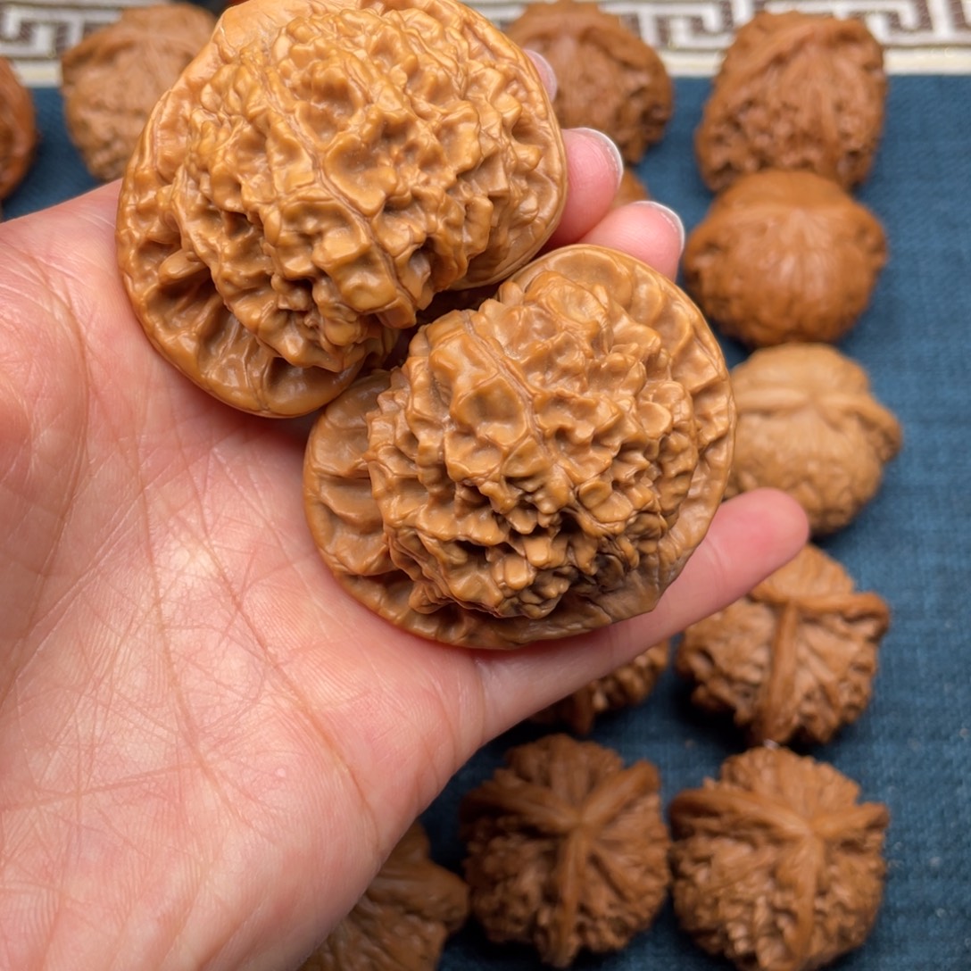 把件文玩核桃52全品官帽