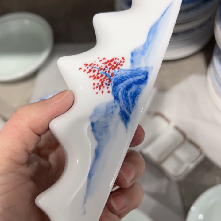 杯手绘笔架陶瓷一个陶瓷
