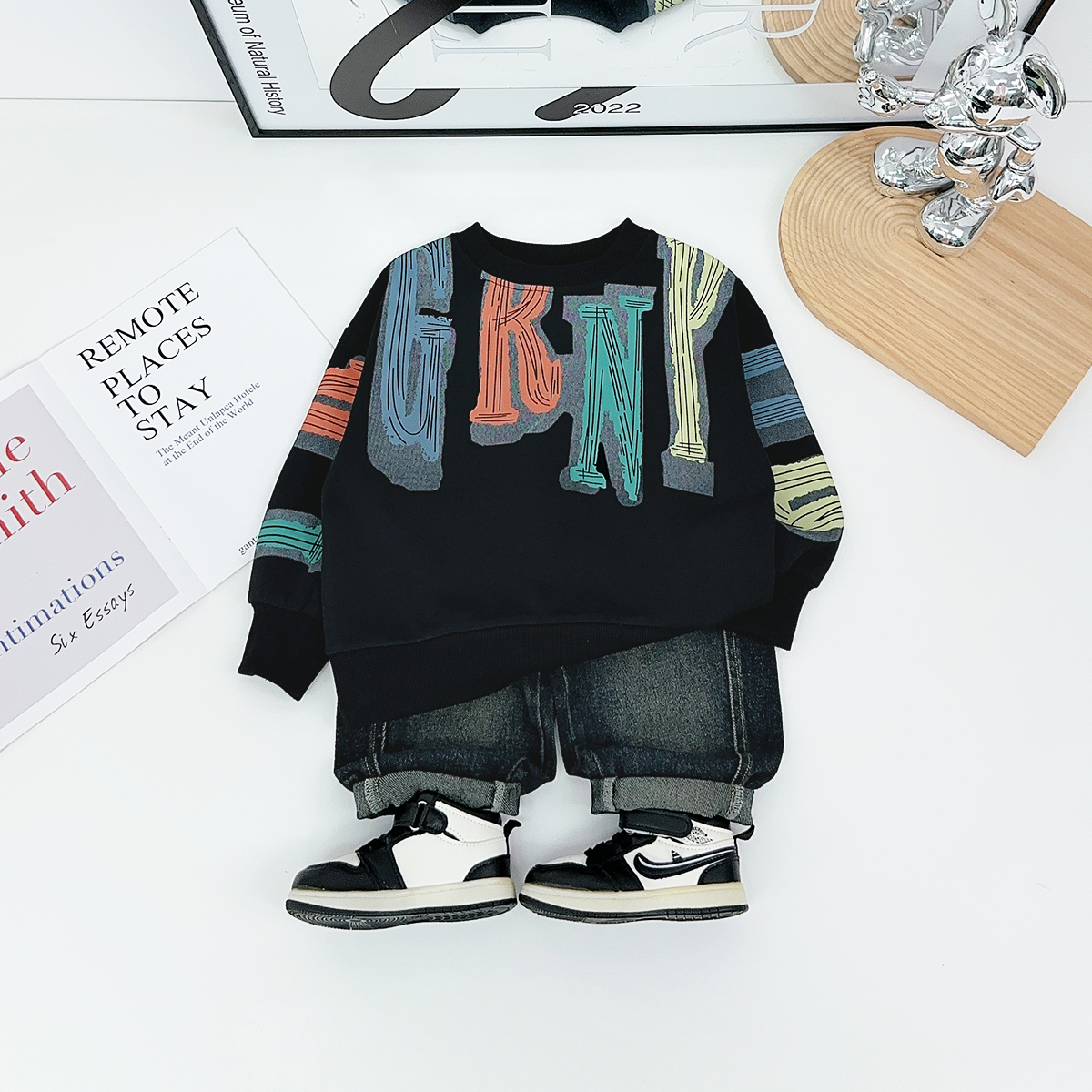 儿童卫衣长袖2025新款秋装男童秋冬上衣洋气 HZ25635悠悠童话童装