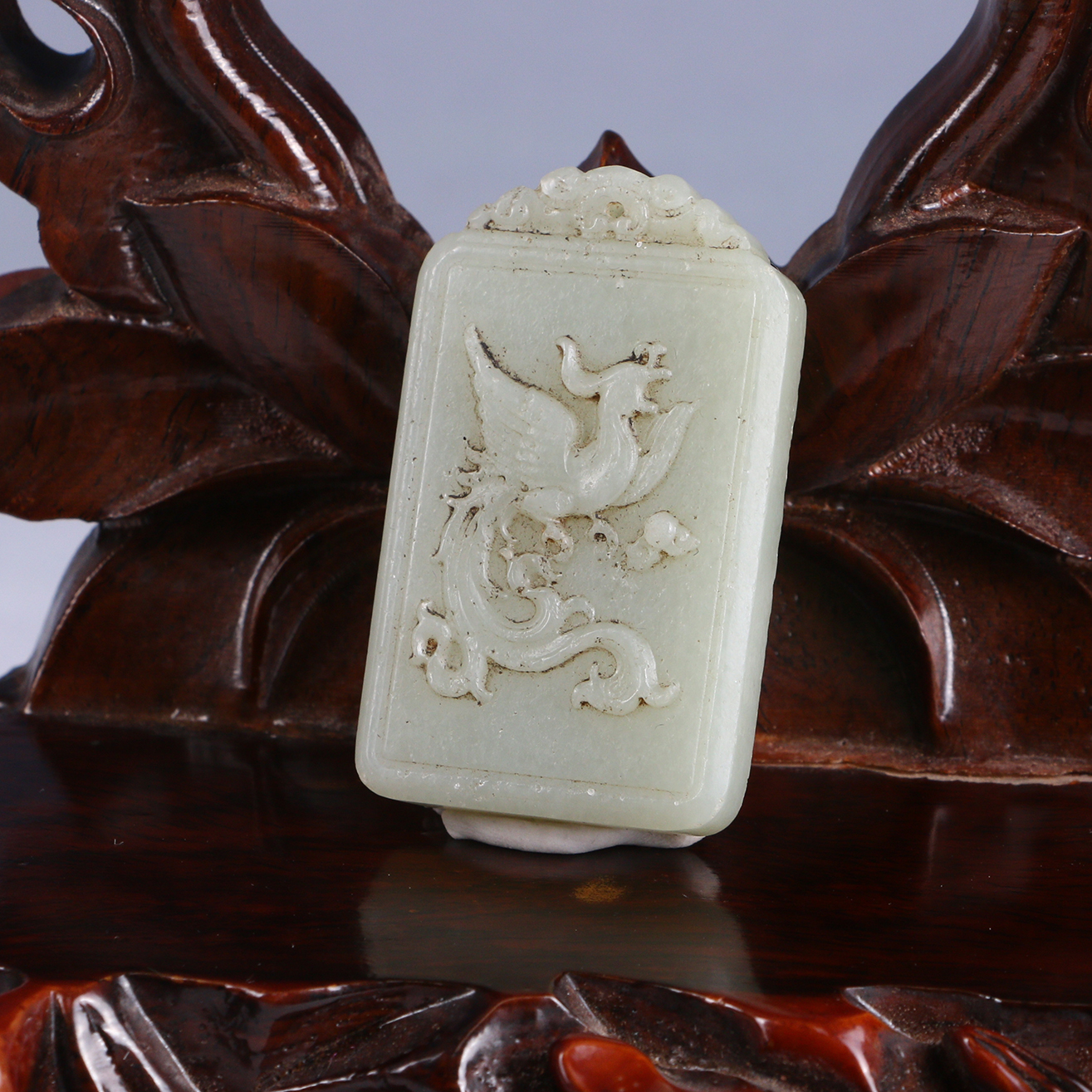 Lot15   清  和田玉玉凤把件