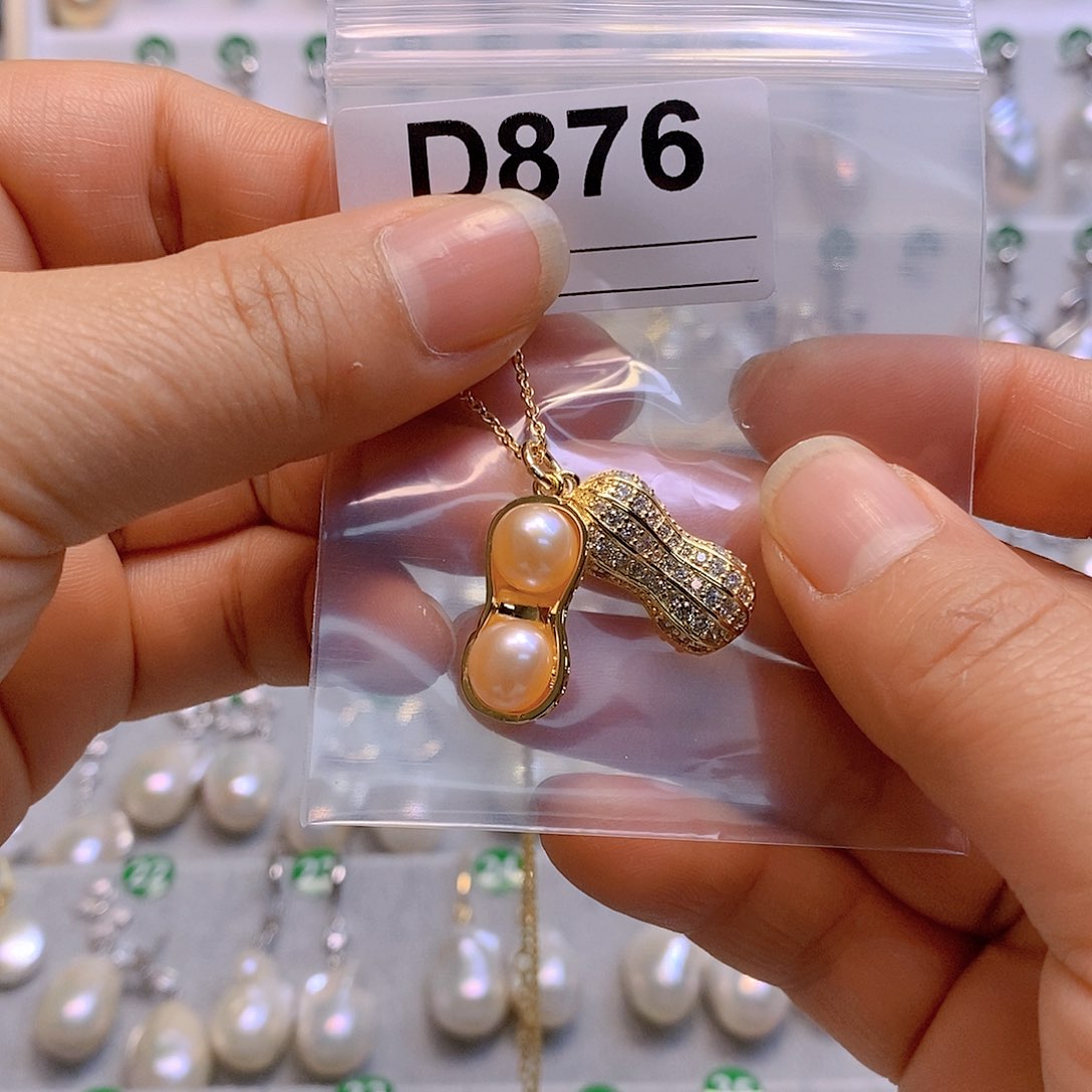 淡水珍珠颈饰银S925镶嵌