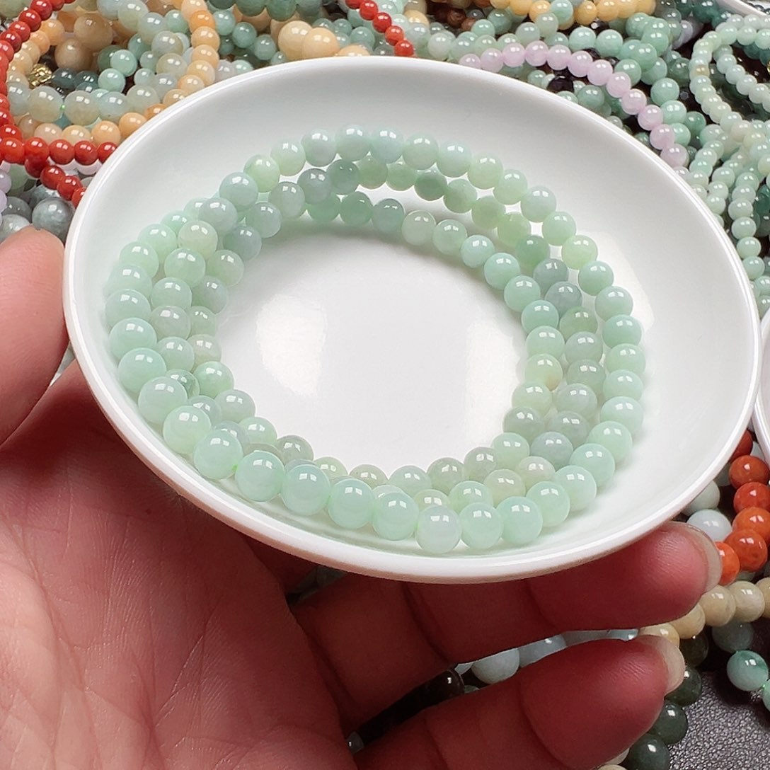 翡翠手链未镶嵌@****.货主老华