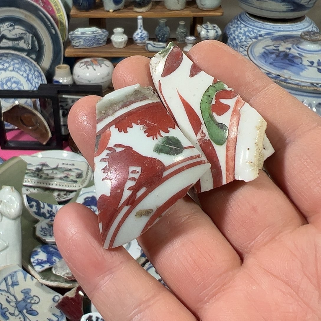 摆件陶瓷片标本，全场包邮