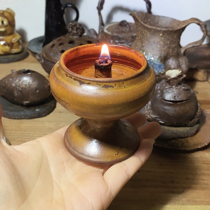 景德镇叶里手作油灯