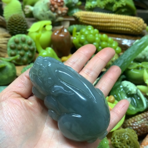 蛇纹石玉手把未镶嵌用****9