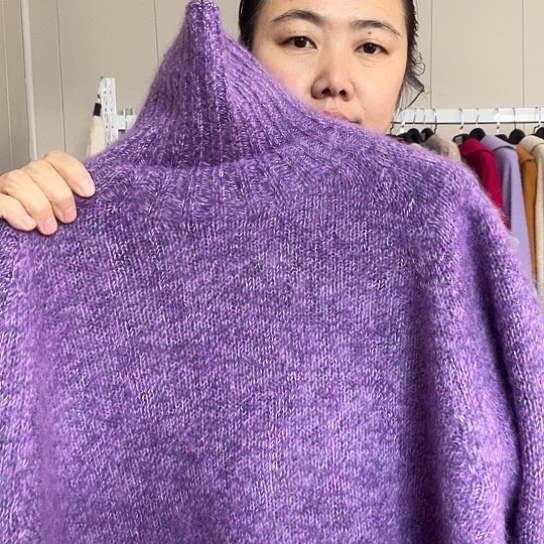 紫色高反一件加厚
