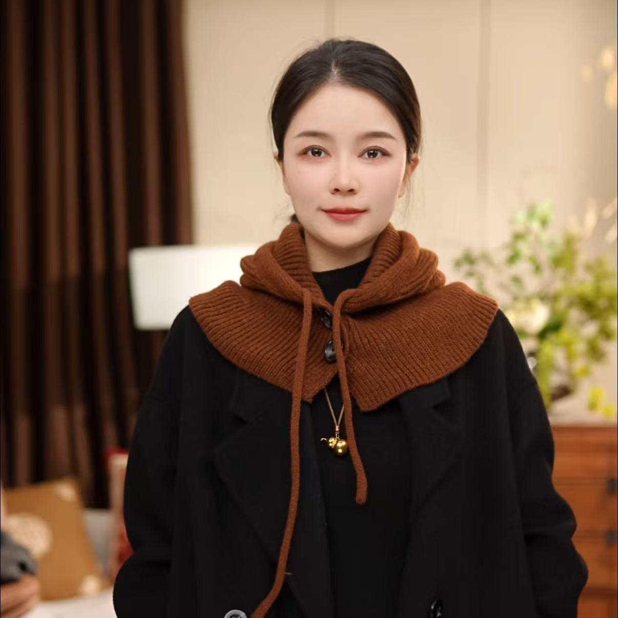 【围巾帽】2025秋冬季新款围脖帽保暖防寒帽百搭外套连帽