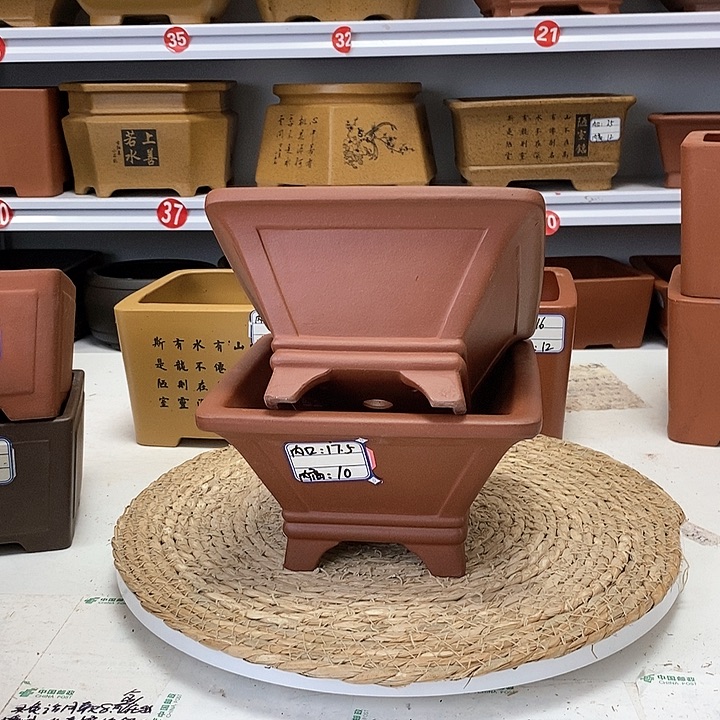 紫砂花盆今天下午