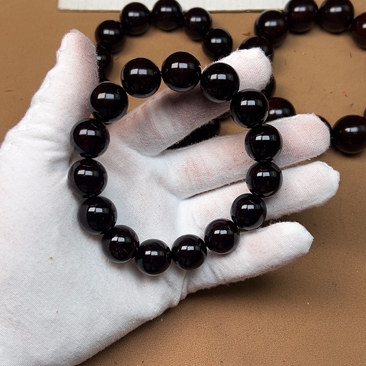 小叶紫檀手串/手链1.5*15 细金星