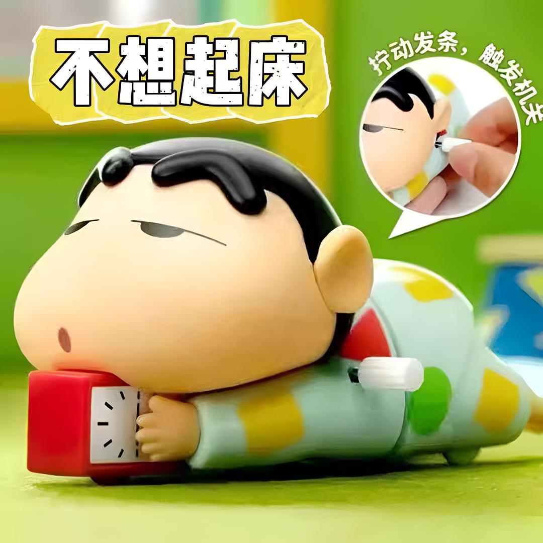 [小新不想起床]可爱小新潮玩发条爬行玩具公仔桌面可爱生日礼物