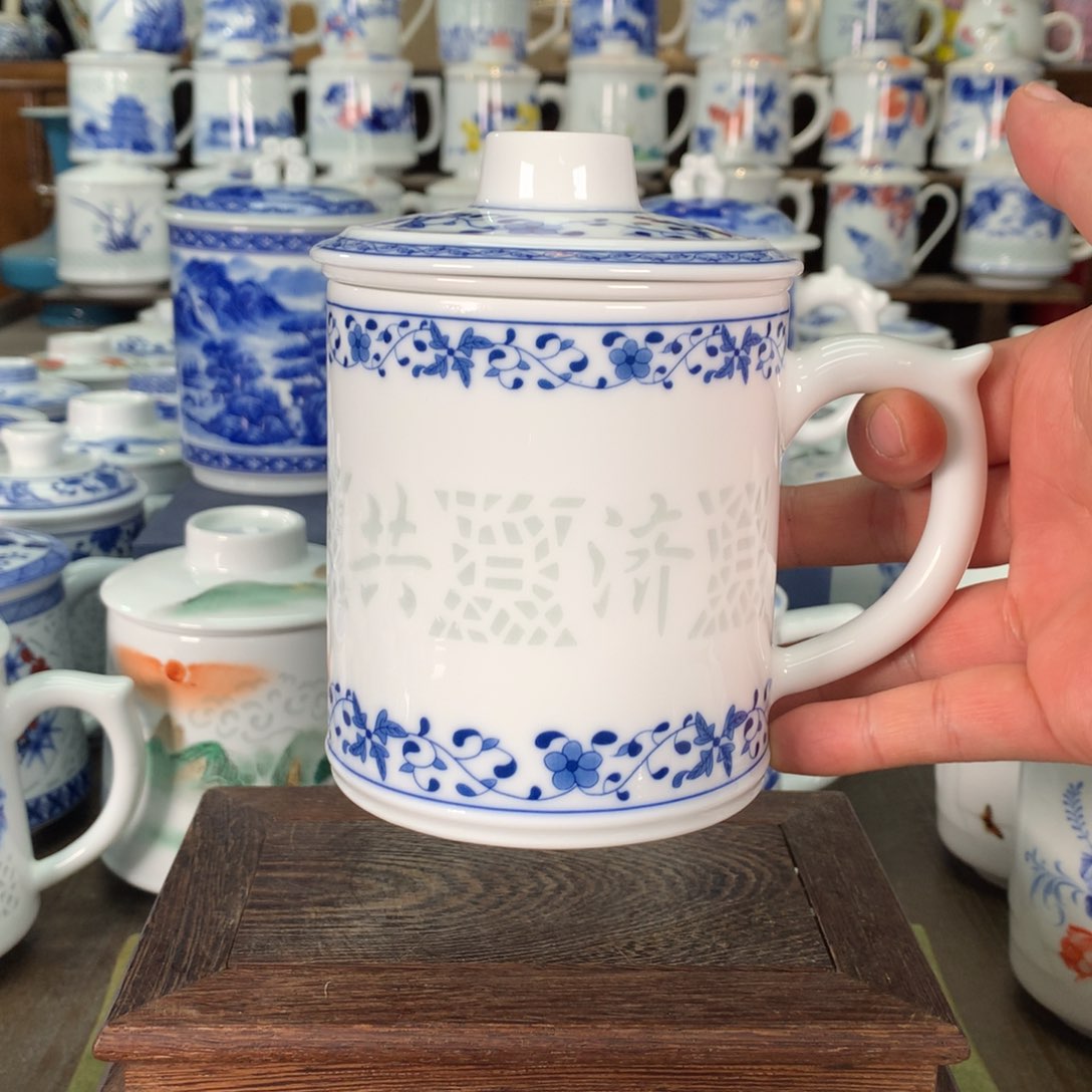 景德镇陶瓷高温办公杯