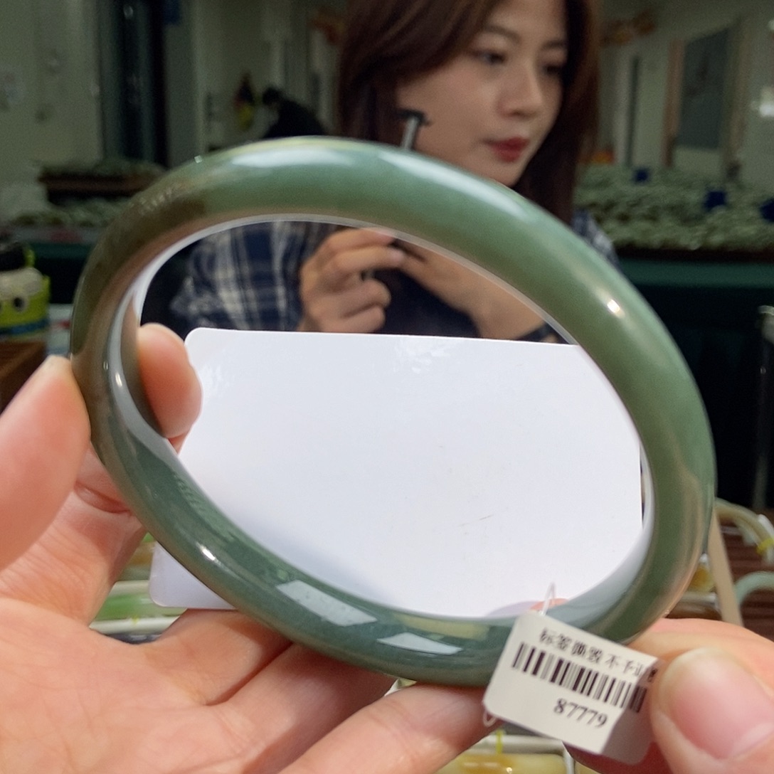 和田玉手镯未镶嵌75