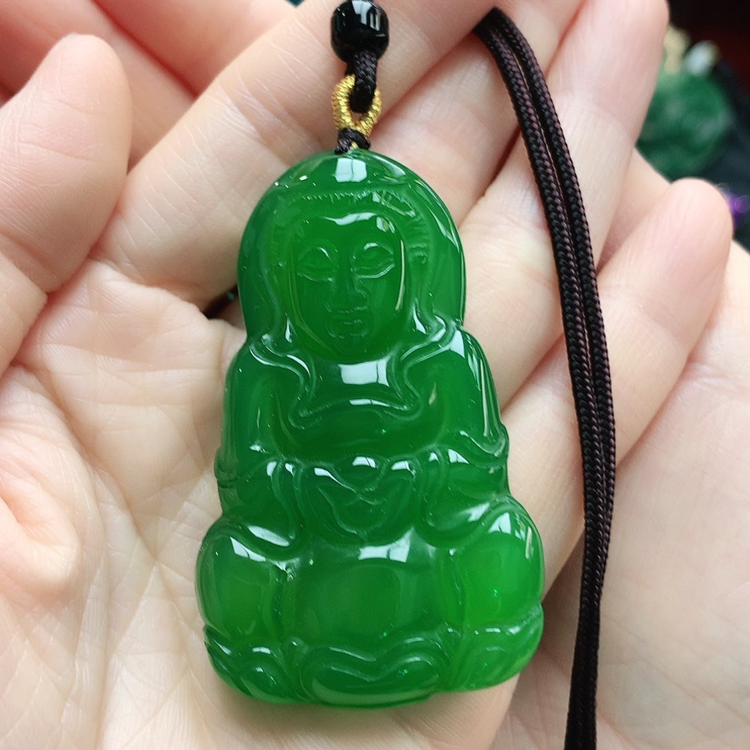 玛瑙/玉髓吊坠银S925镶嵌