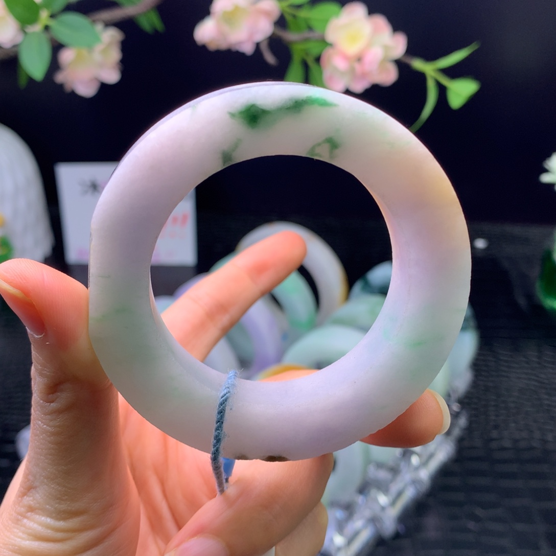 定制翡翠未镶嵌手镯49-57