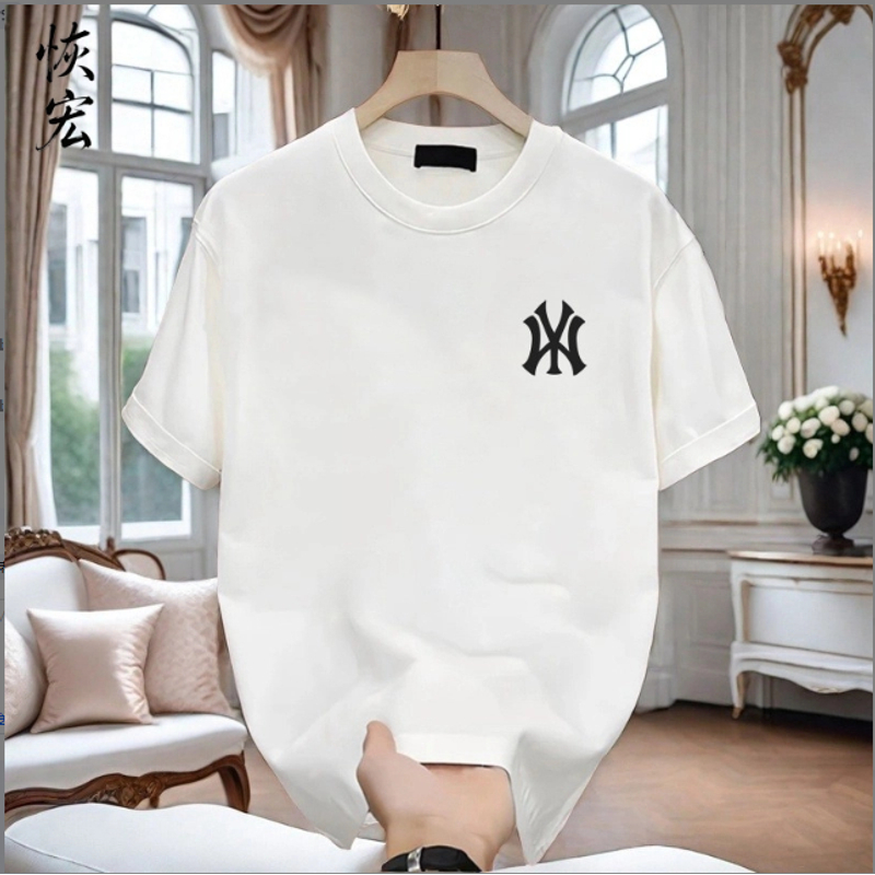 YF短袖时尚百搭潮流情侣休闲潮流ins半袖圆领印花夏季男女同款T恤