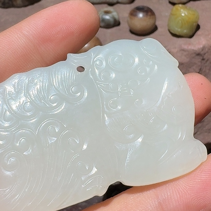 和田玉（糖玉）未镶嵌颈饰用****5