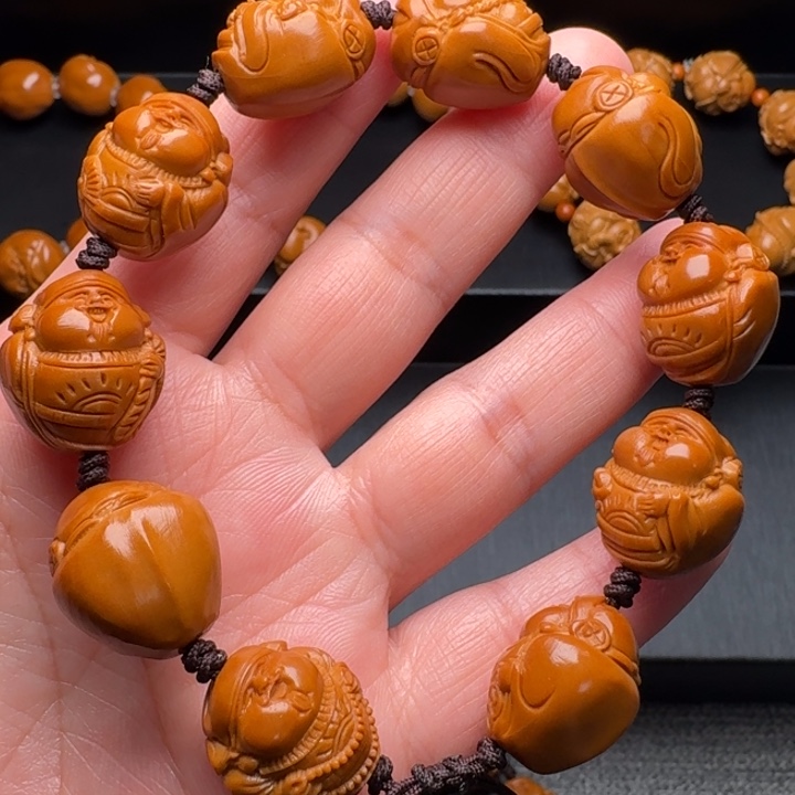 橄榄核手串/手链鲨鱼背财神福利款