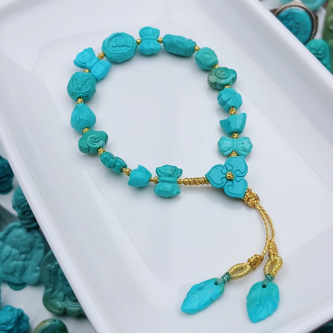 未镶嵌绿松石手链