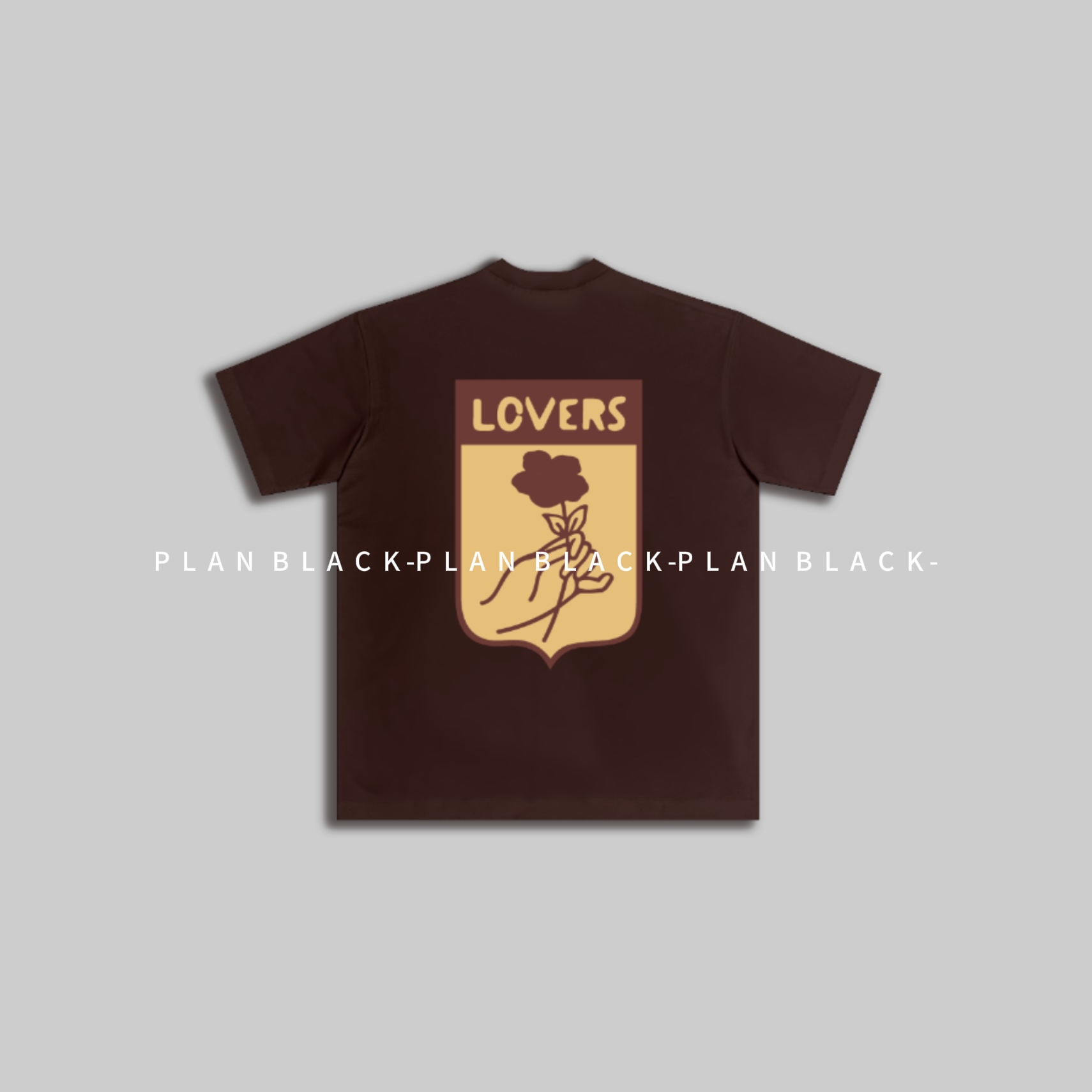 RICH陈发财【拿铁盒子】硬箱！JJ同款必备单品休闲情侣T恤丨3592