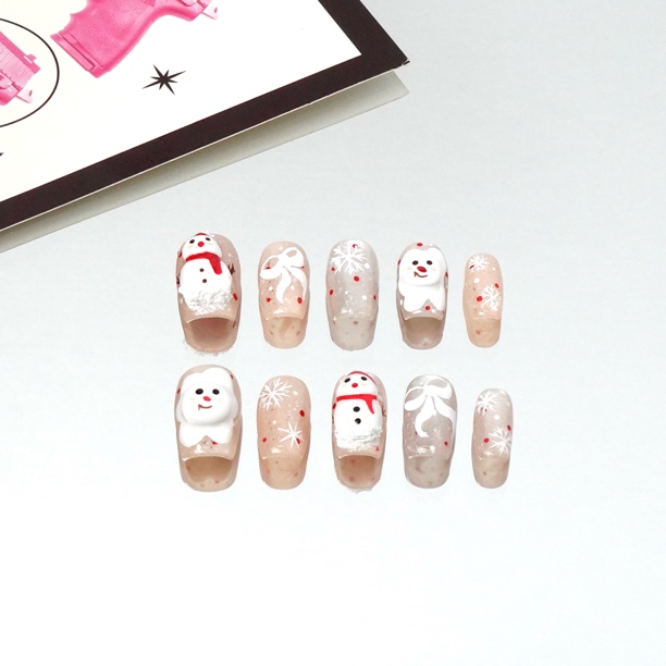 MOONSHERO/梦栖泺“奶霜雪偶”手工私人高级定制穿戴甲