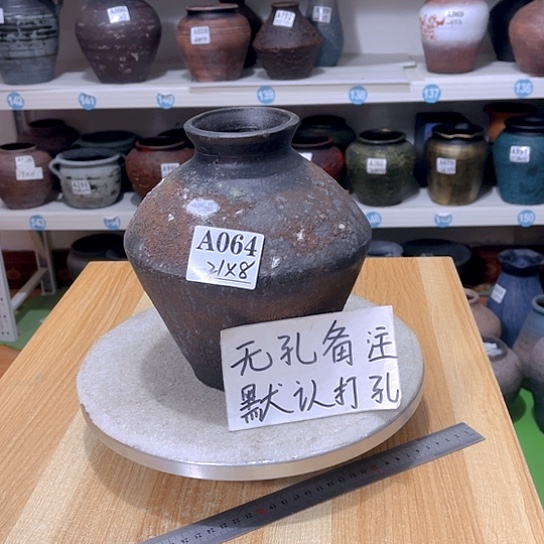 红陶手工制作工艺花盆