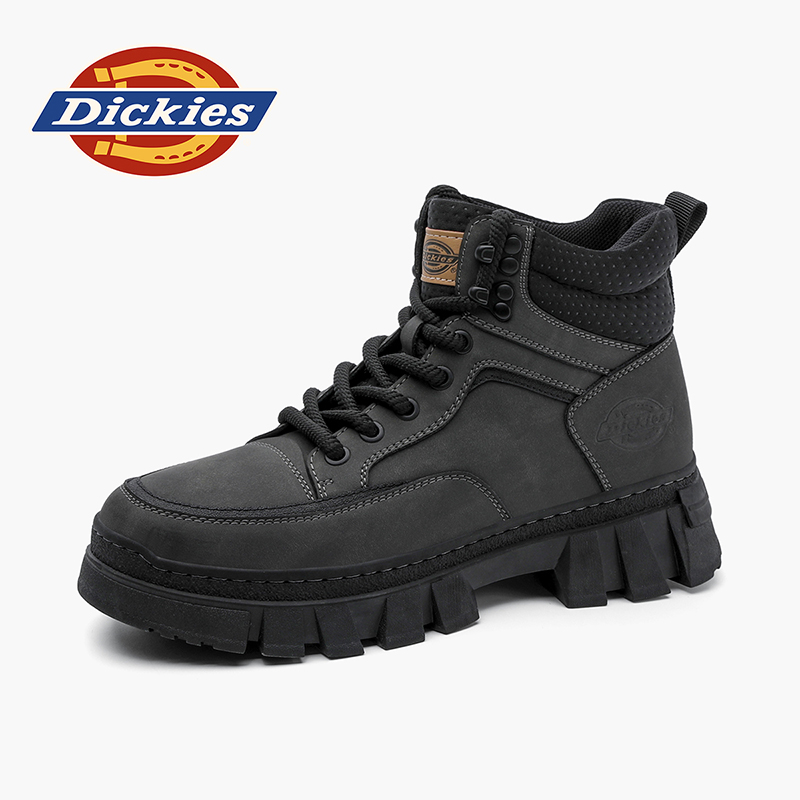Dickies男鞋冬季时尚英伦风马丁靴户外运动登山靴男增高耐磨短靴