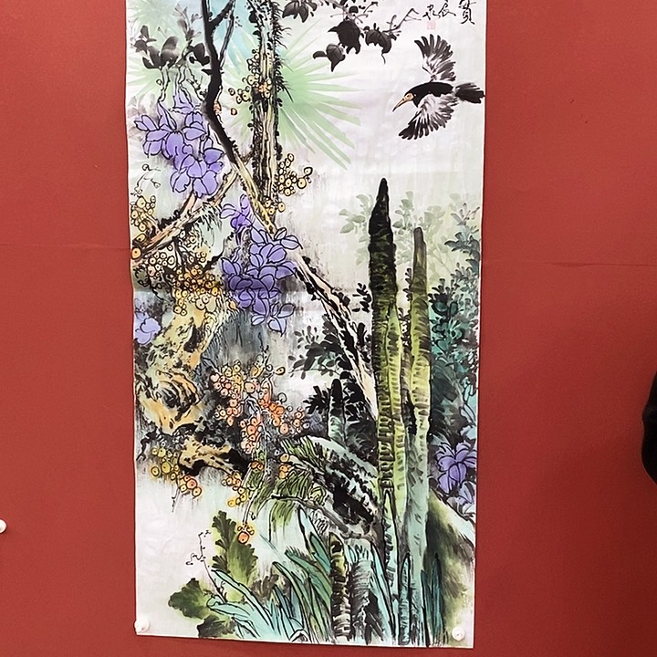 书法豆树隶 秋实 国画