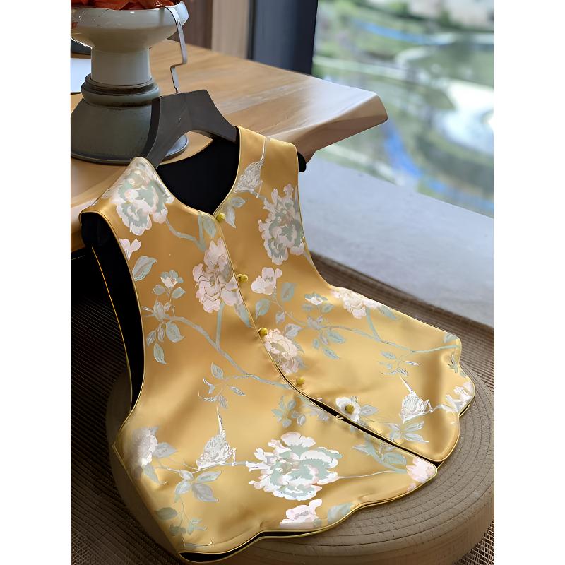 羽熹中式【抱喜鸟】 国风复古新中式提花时尚百搭夏季双穿