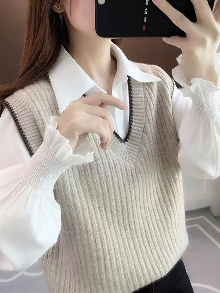 701-800真2件秋季针织衫上衣微瑕