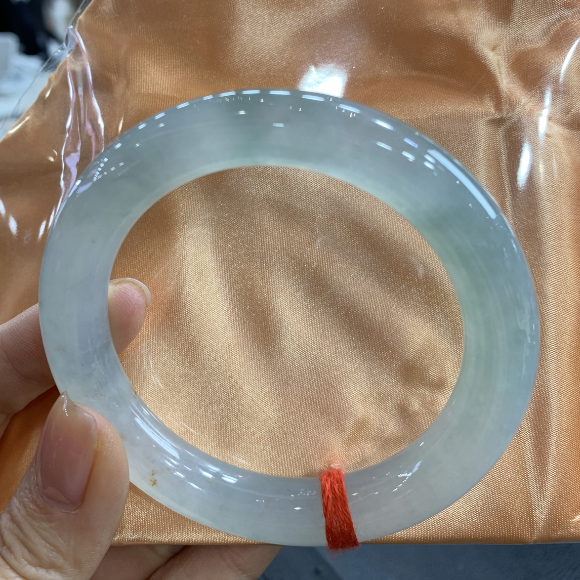 冰透渐变色57.7圆条有瑕大漏