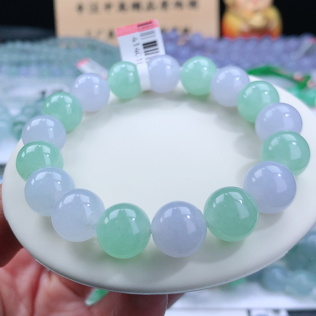 翡翠手链未镶嵌卡11.7